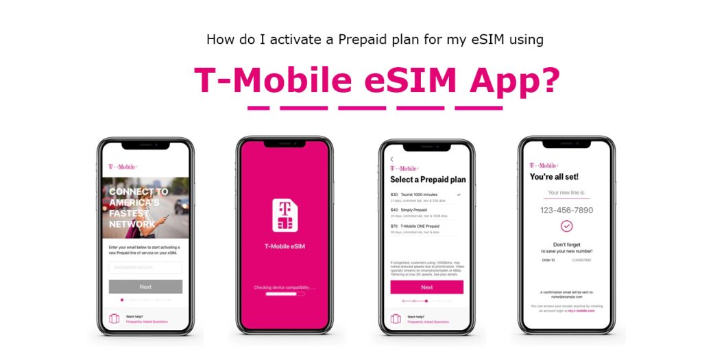 ESIM Prepaid Plan Activation On T mobile