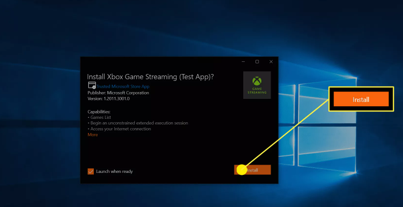 download xbox game streaming test app