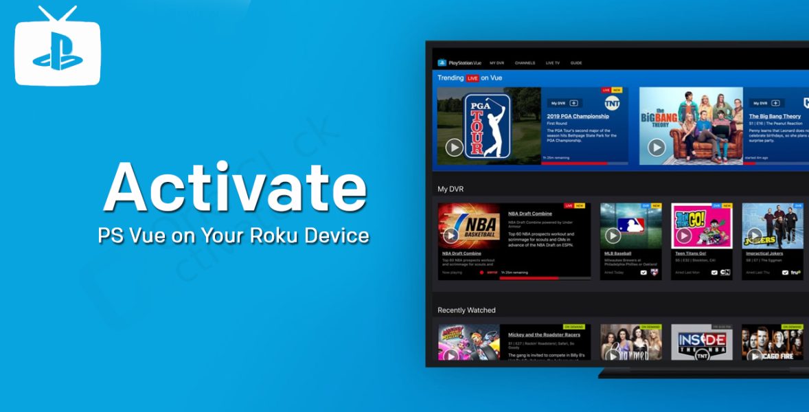 activate PS Vue on Roku