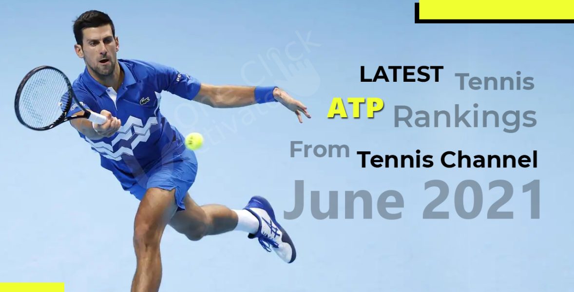 Latest ATP Tennis Rankings from the Tennis Channel