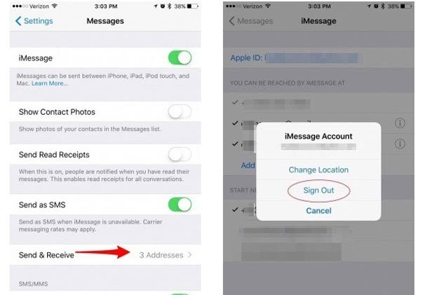 Reset iMessage to resolve unsuccessful activation 