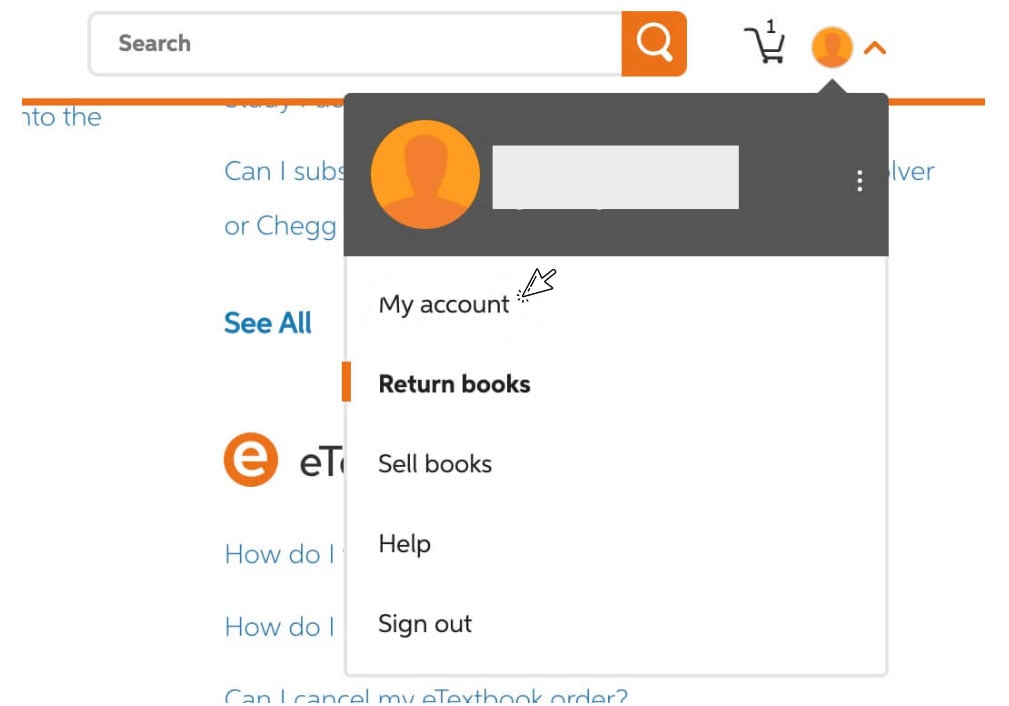 Chegg account