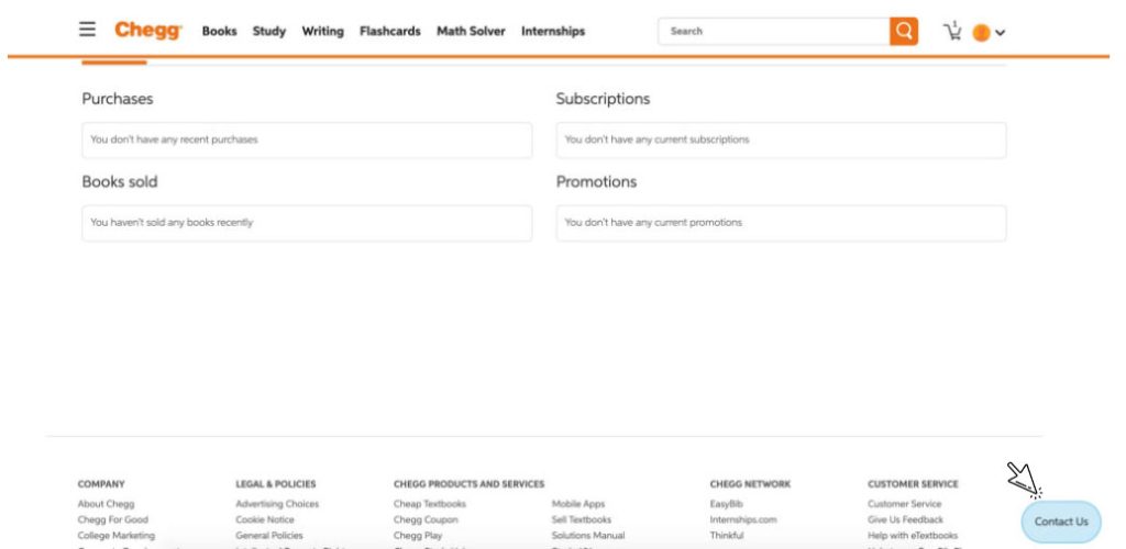 Chegg account