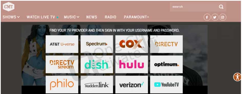 Stream the channel of your choice