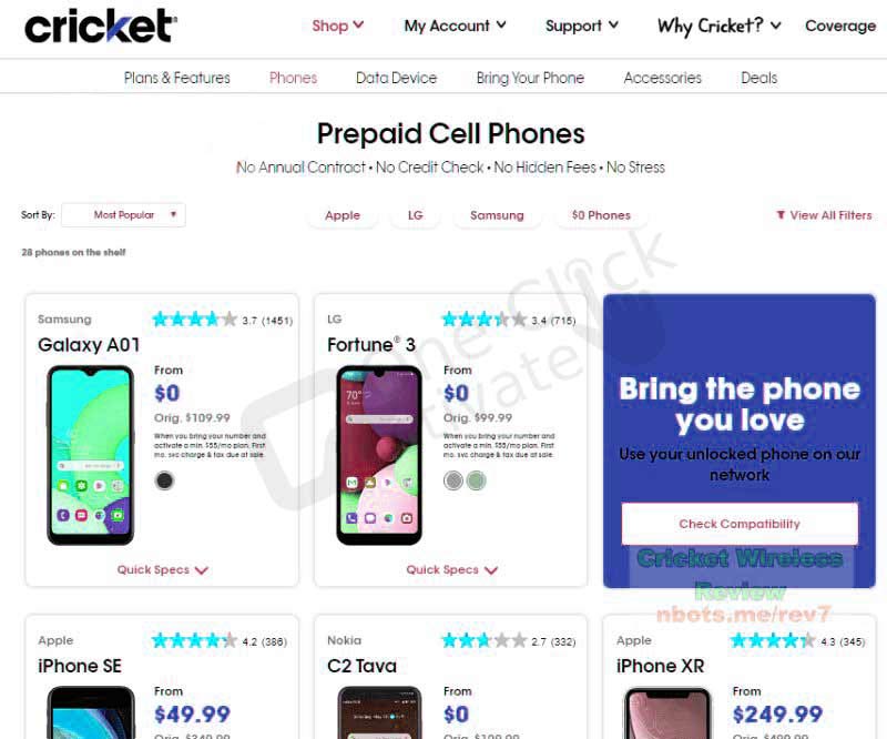 Cricket Wireless Phone