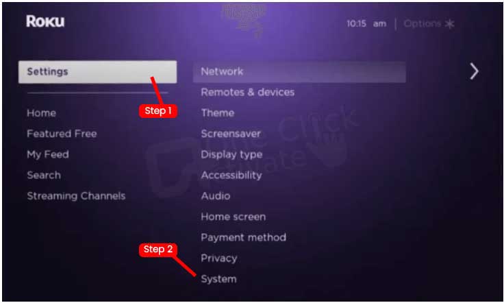 Roku device appears
