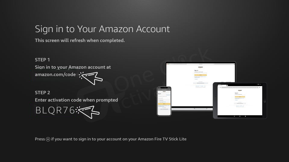 amazon.com/code and sign