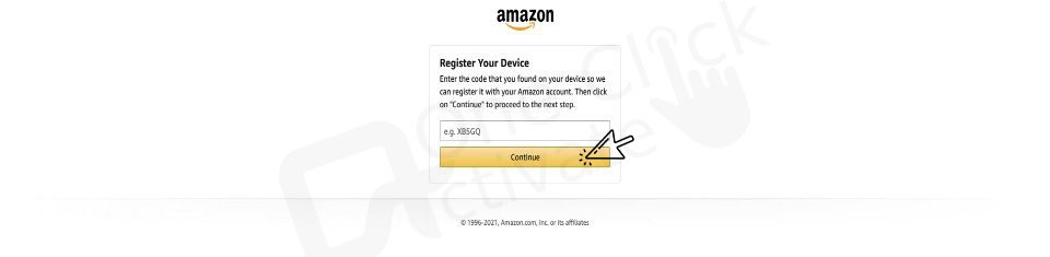 activation code after signing in.