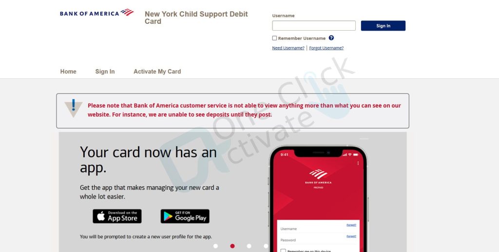 Child Support Debit Card