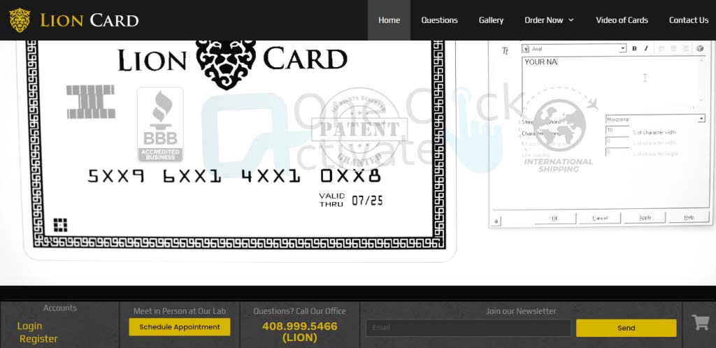 customized metal credit card