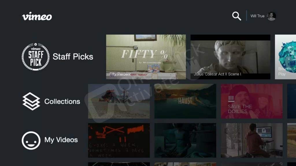 Vimeo on Roku