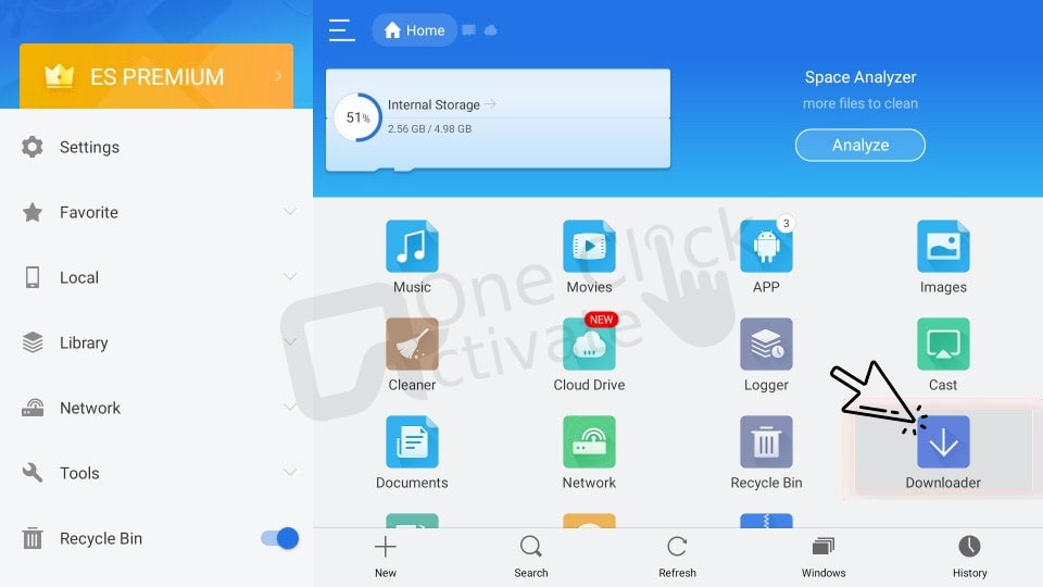 Install ES File Explorer