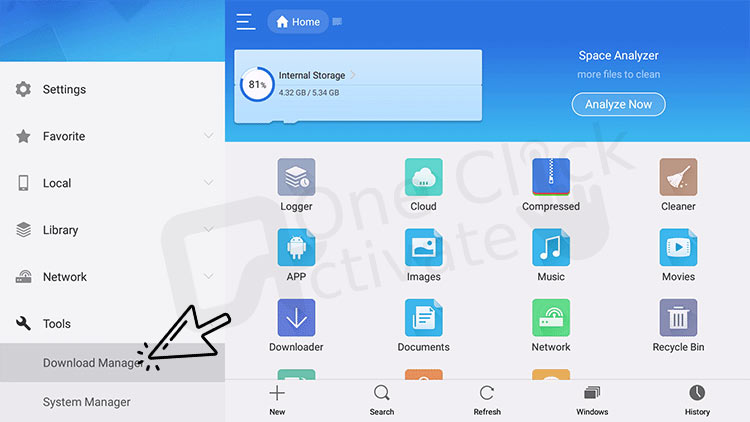 Install ES File Explorer