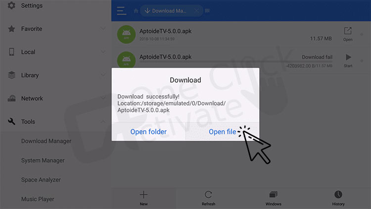 Install ES File Explorer