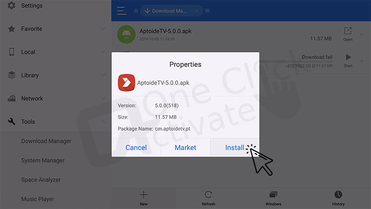 Install ES File Explorer
