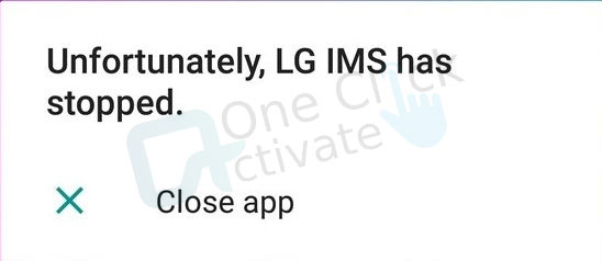 LG IMS Stopped Working