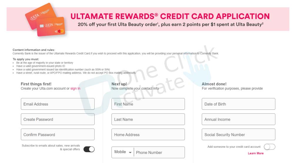 Ulta Credit Card