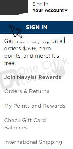 Navyist Rewards card