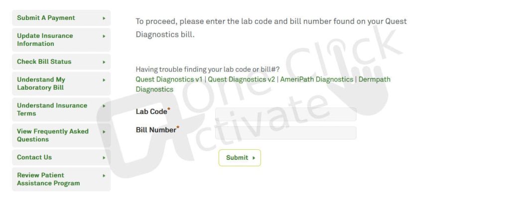 Quest Diagnostics Bill