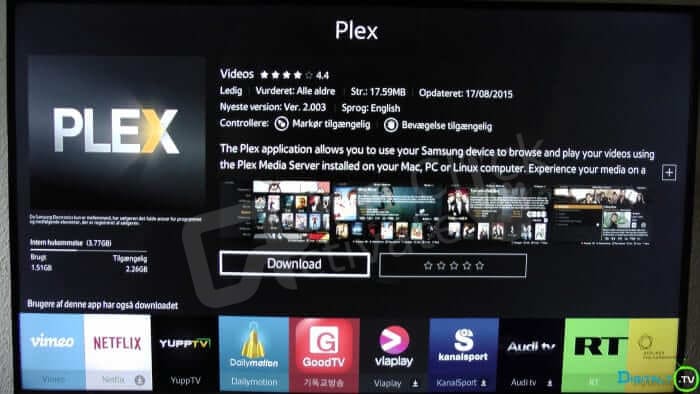 Plex on Samsung