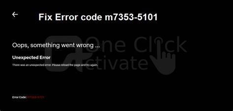 Netflix Error Code M7353-5101