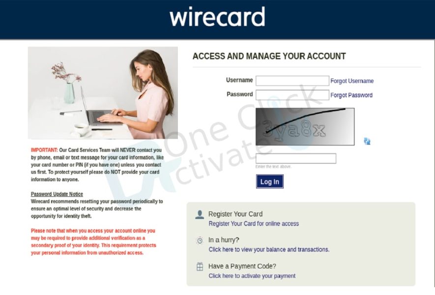 login.wirecard.com/activate