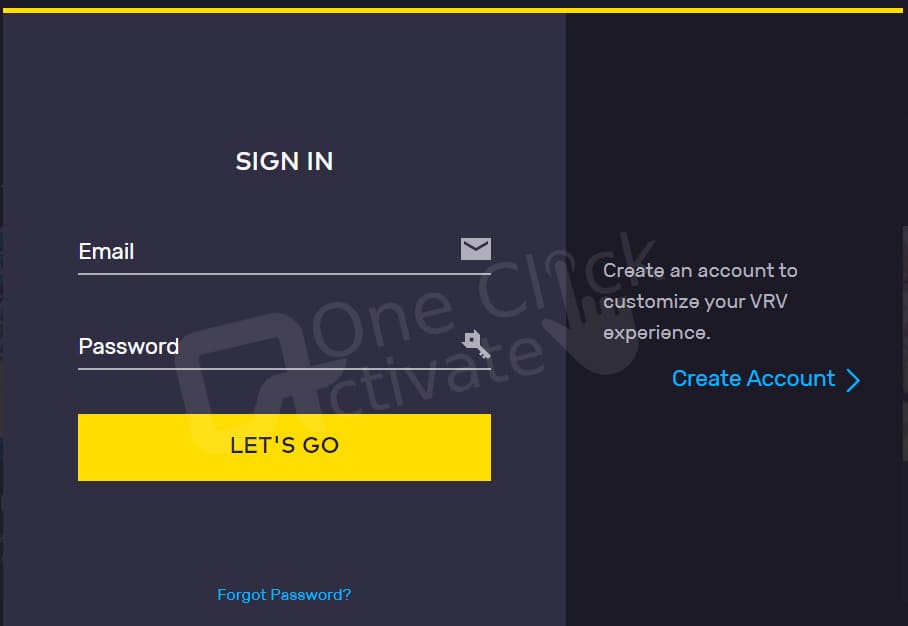 VRV on Roku