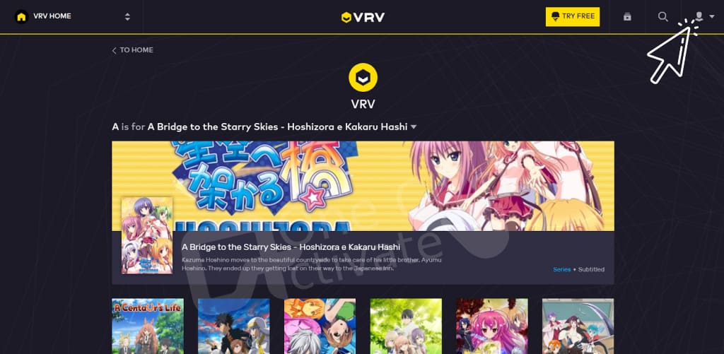 VRV on Roku