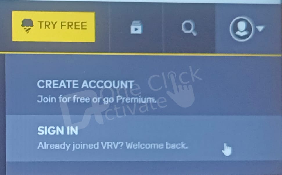 VRV on Roku