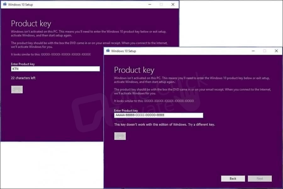 windows10 product key activation