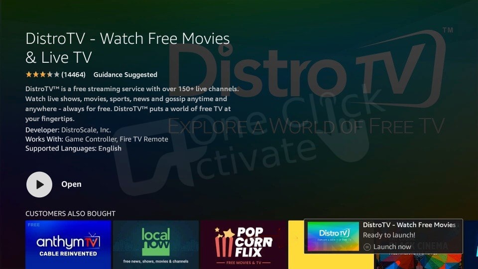 install Distro TV on Firestick