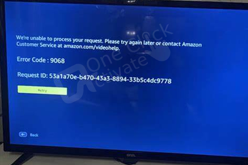 Video Error Code 9068