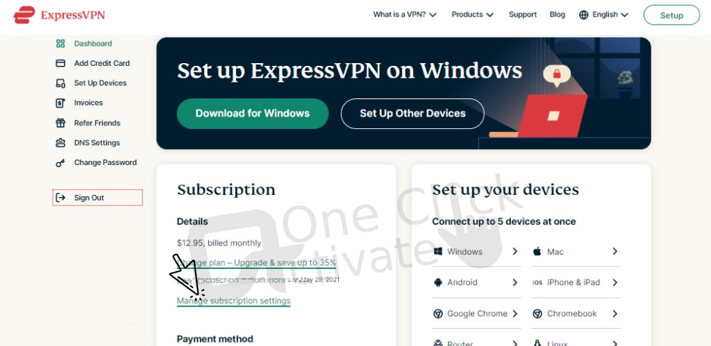 cancel your ExpressVPN