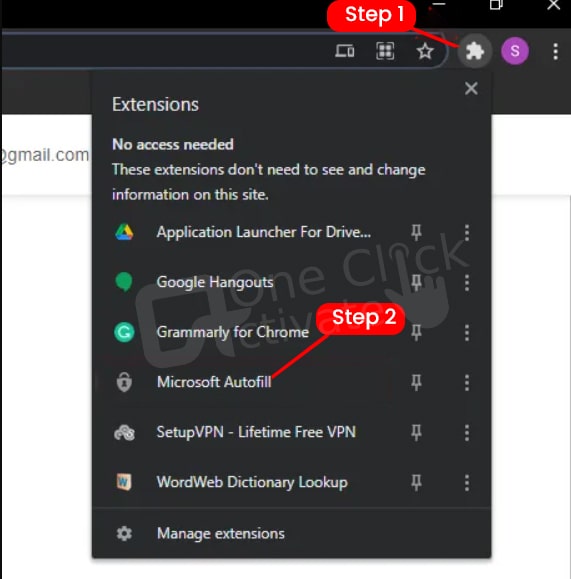 set up Microsoft Autofill