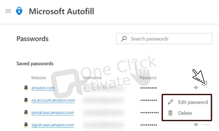 set up Microsoft Autofill