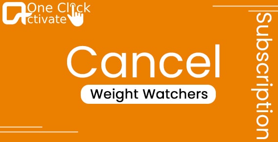 cancel Weight Watchers subscription