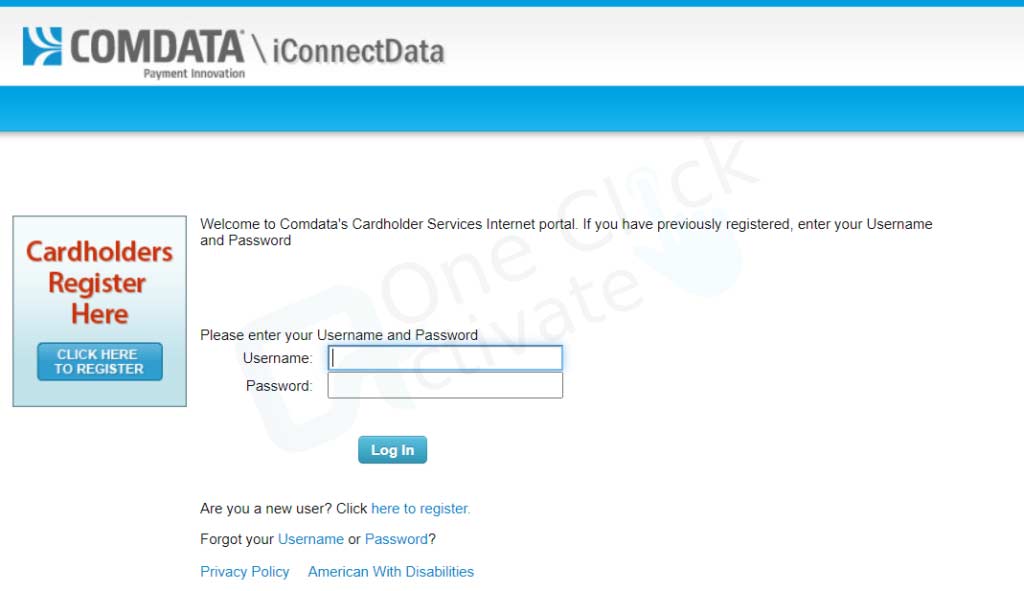 Comdata Cardholder.com Activation