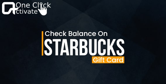 check Starbucks Gift Card Balance