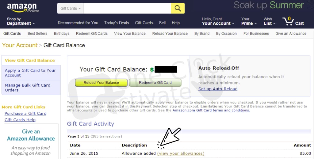 Amazon Gift Card Balance