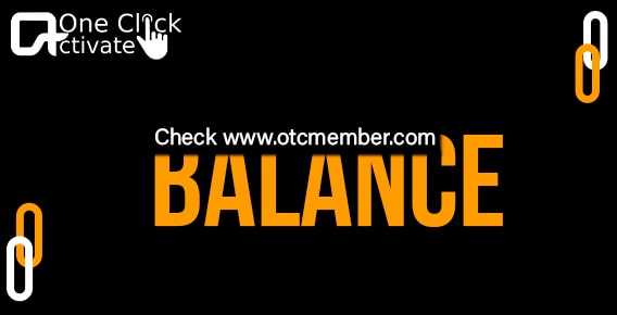 check OTC Card balance via www.otcmember.com