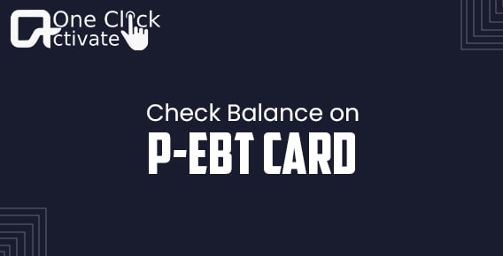 check the balance on P-EBT Card
