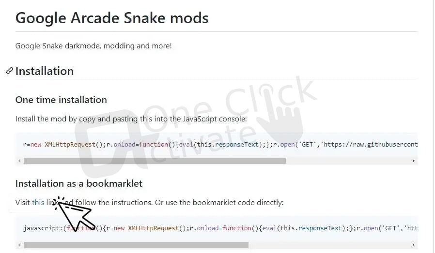 Google Snake Dark Mode