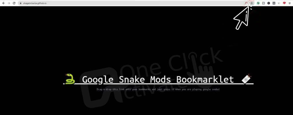 Google Snake Dark Mode