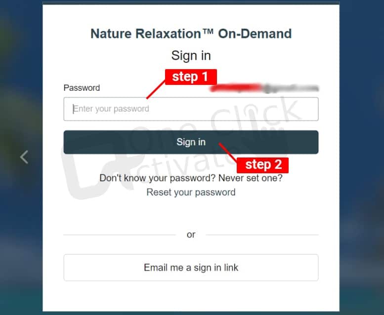 Nature Relaxation app