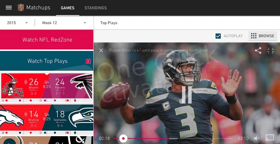 NFL App not working