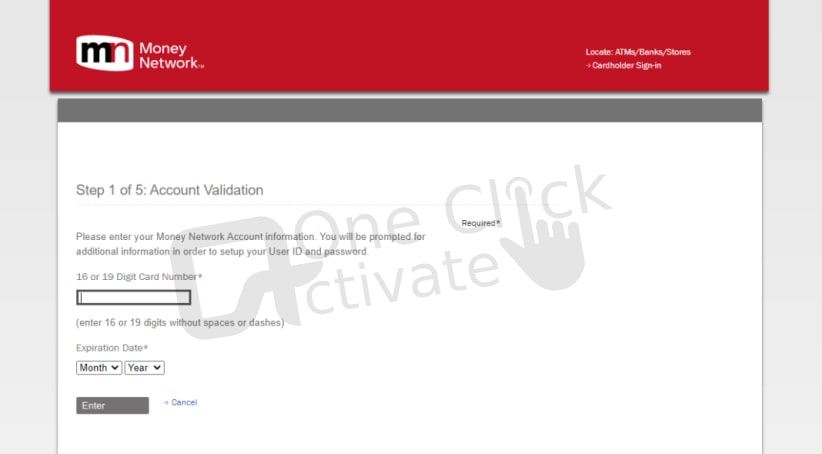 Activate Money Network Card