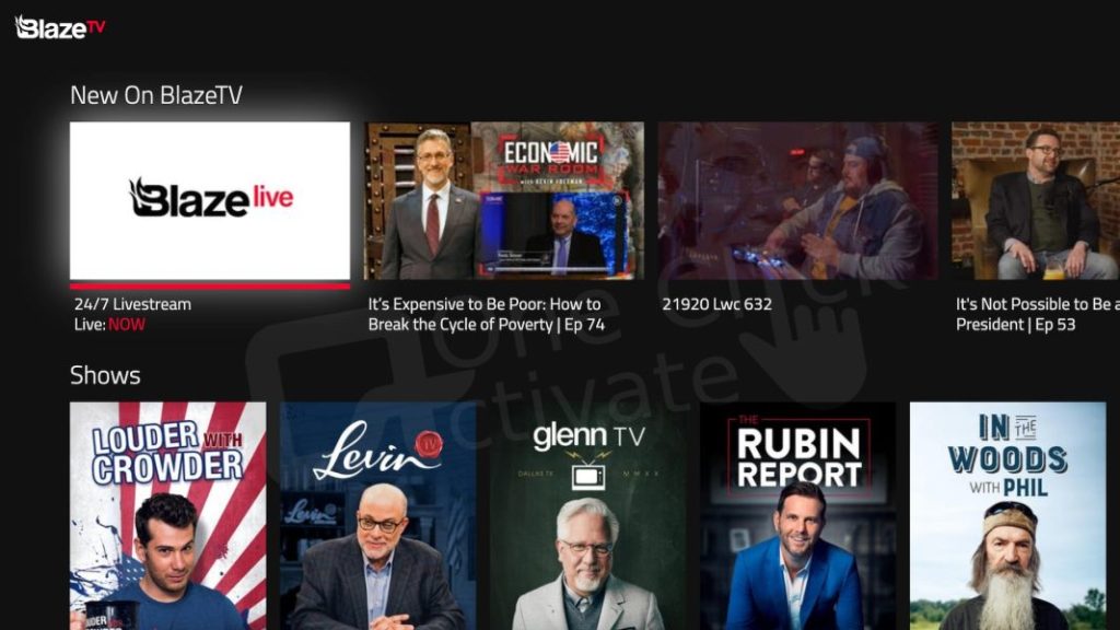 Activate BlazeTV