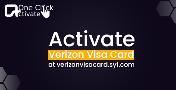 activate Verizon Visa Card at verizonvisacard.syf.com