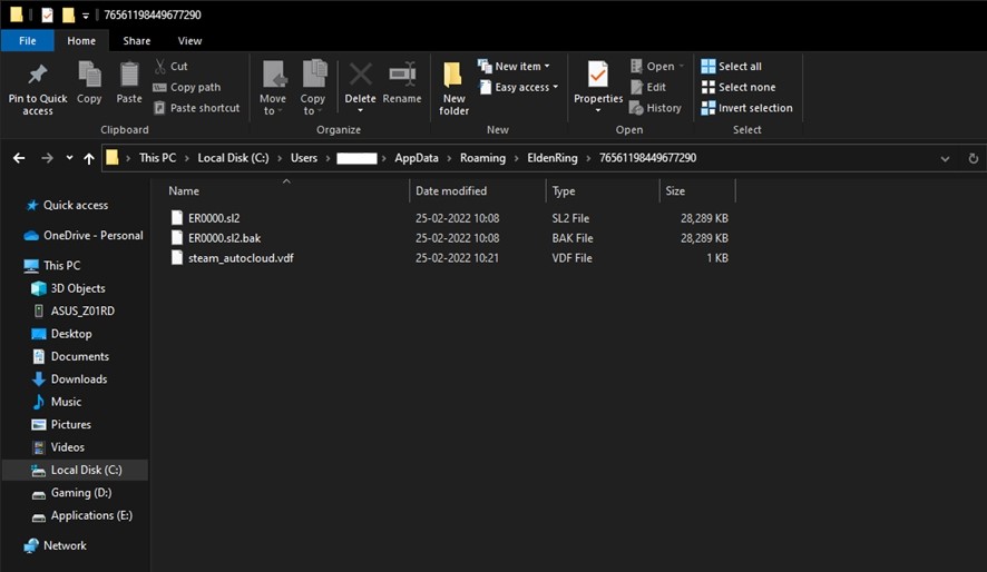 Elden Ring File Location